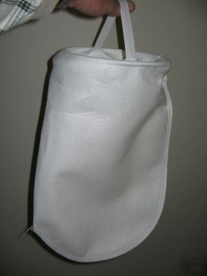 Lot of two (2) 5 micron polypropylene filter bags 