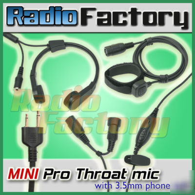 Mini pro throat mic for ic-T7H ic-W32A ic-F3 69E99S