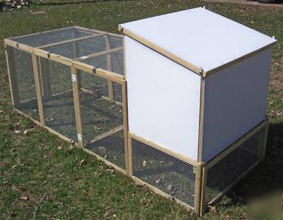 Optional run for chicken coop poultry fowl hen house 
