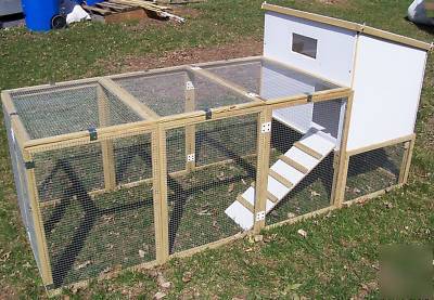 Optional run for chicken coop poultry fowl hen house 