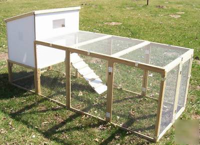 Optional run for chicken coop poultry fowl hen house 