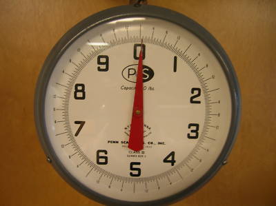 Penn scale mfg co 20 lb x 1/2 oz. hanging scale