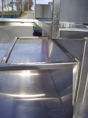 Pizza delivery work station prep storage holding heated