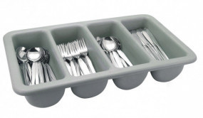 Plastic cutlery & packet tray , bin, kitchen supplies