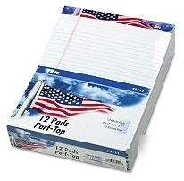 Tops american pride writing pads 8.5X11 - 12/pk - 75111