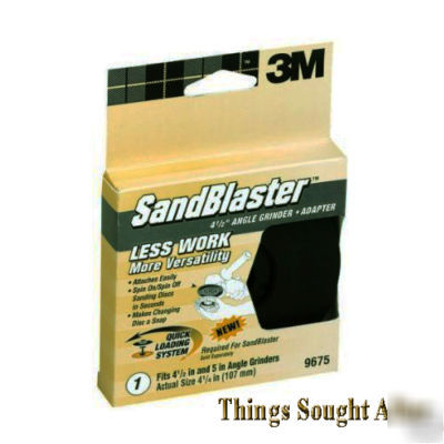 3M sandblaster angle grinder adapter disc adaptor 9675
