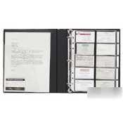 Anglers 3-ring business card binder 8-1/2IN x 11IN
