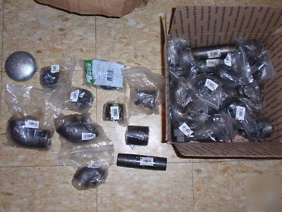 Black pipe nipple, 43 pieces to a box.