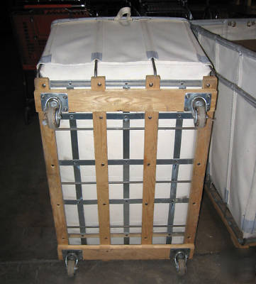 Canvas bulk truck, 14 bushel (?)-used, white- no paypal