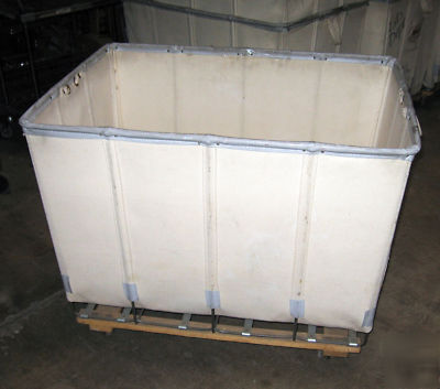Canvas bulk truck, 14 bushel (?)-used, white- no paypal