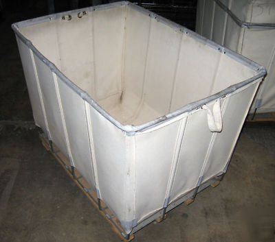 Canvas bulk truck, 14 bushel (?)-used, white- no paypal
