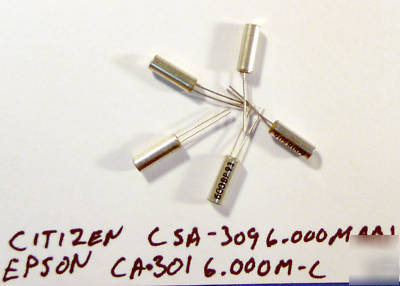 Crystal 6.000MHZ xtl epson/citizen 3X9 mm qty 5