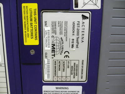 Jdsu fst-2802 acterna tberd ttc t-berd FST2802 ethernet