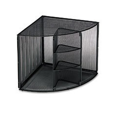 Mesh corner floor tabletop organizer office home