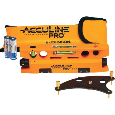 New johnson level magnetic torpedo laser level w/base - 