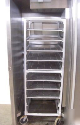 Norlake pass-thru heated holding cabinet, with rack