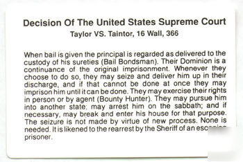 Supreme court decision card