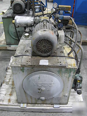 5 hp vickers hydraulic pump unit complete