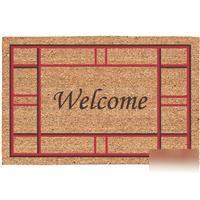 Contemporary welcome mat