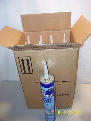 Henry 440 vinyl cove base adhesive @ 12 tubes 30OZ nos