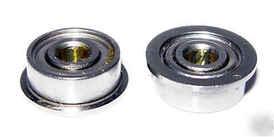 (10) SFR2-zz stainless flanged R2 bearings, 1/8