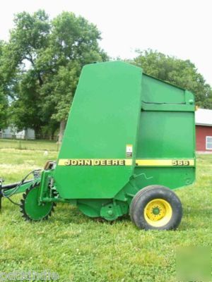 1998 john deere model 566 round baler 1245 bales