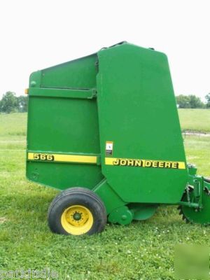 1998 john deere model 566 round baler 1245 bales