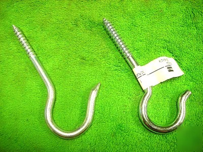 44X lawrence steel zinc ceiling hook #2 x 4-1/8 & 4-3/8