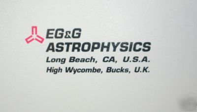 Eg&g astrophysics SYS208 baggage parcel x-ray machine