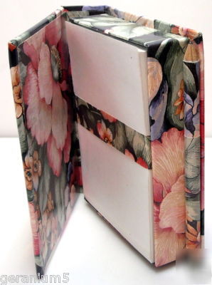 New flower note pad paper holder pencil set 