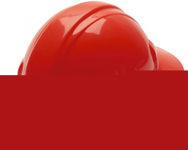 Pyramex full brim 4 point ratchet suspension hard hat