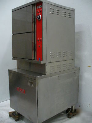 Used vulcan electric double stack steamer mdl VSX24E-8