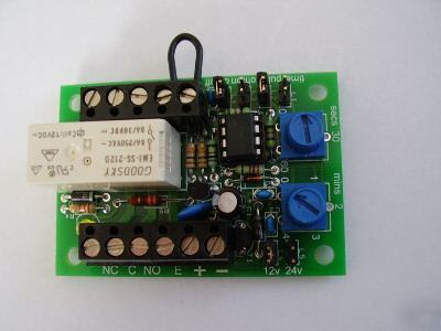 Variable timer/pulsing relay board,+'start' i/p option 