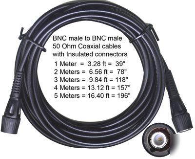  bnc-bnc m/m coaxial cable 50 ohm 5 meter scope video