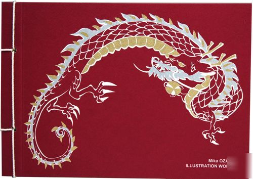 Japanese washi paper memo pad,note,japan,gift,dragon