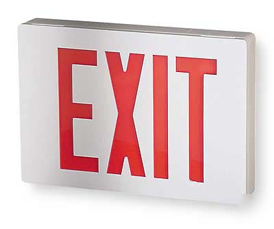 Lithonia signature LESW1R120/277ELN emergency exit sign