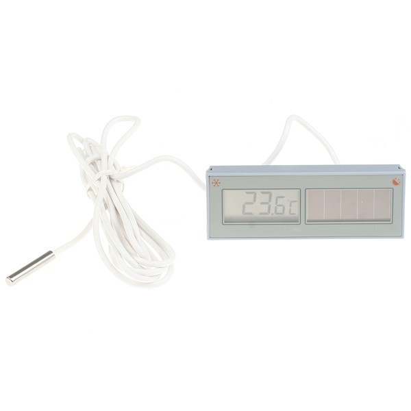 New solar power digital lcd thermometer -50C ~ 150C 