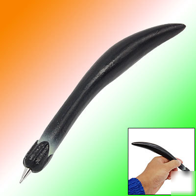 Black ink interesting aubergine shape ball point pen