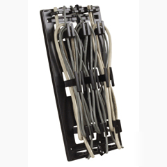 Computer workstation wire organiser