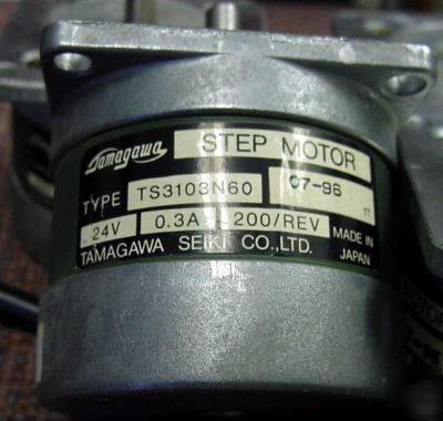 4 each stepper motors & 24VDC ps. tamagawa TS3103N60