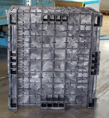 48X44X29 buckhorn hdpe fixed wall pallet bulk container