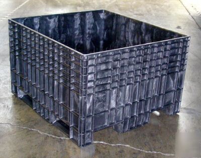 48X44X29 buckhorn hdpe fixed wall pallet bulk container