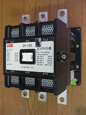 Abb sz size 4 eh 150C-1 contactor 135A ehw 150