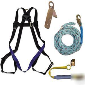 Fall protection safety body harness roofers kit #8078