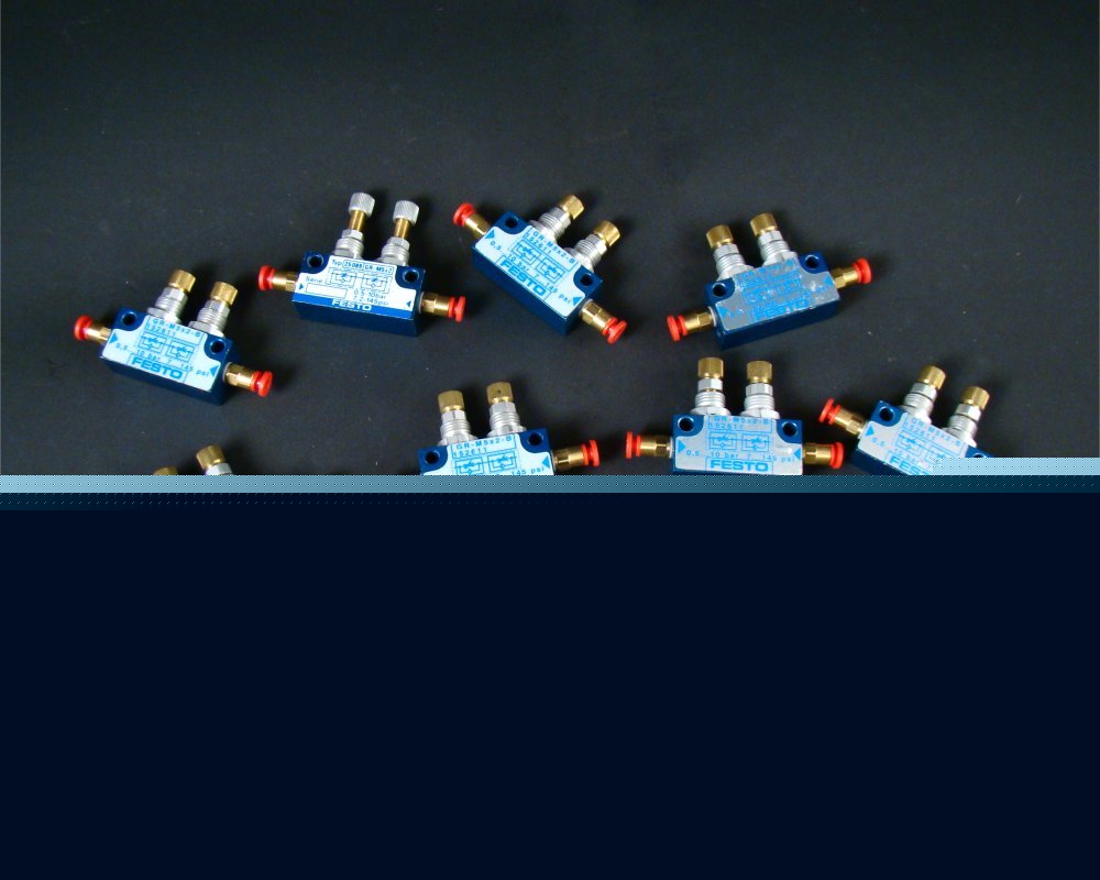 Festo gr-M5X2-b pneumatic flow valves - lot of 10