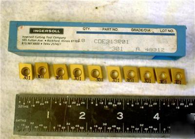 New 10 ingersoll tin coated carbide inserts #301
