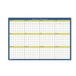 New 12-month laminated wall planner, 36 x 24 642