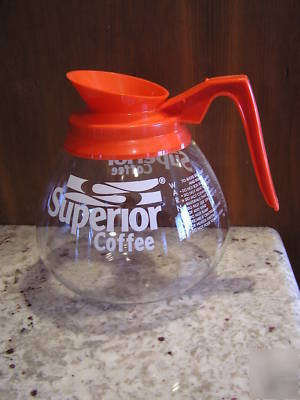 New 3 superior glass coffee carafes pots restaurant 