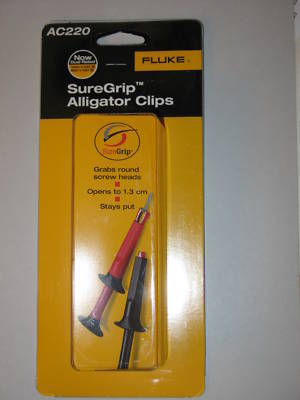 New fluke AC220 suregrip alligator clip set 