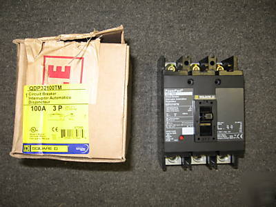 New square d QDP32100TM 3P 100 amp meter center breaker 